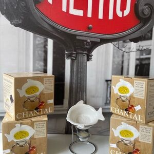 Chantal White Fish Butter Warmer